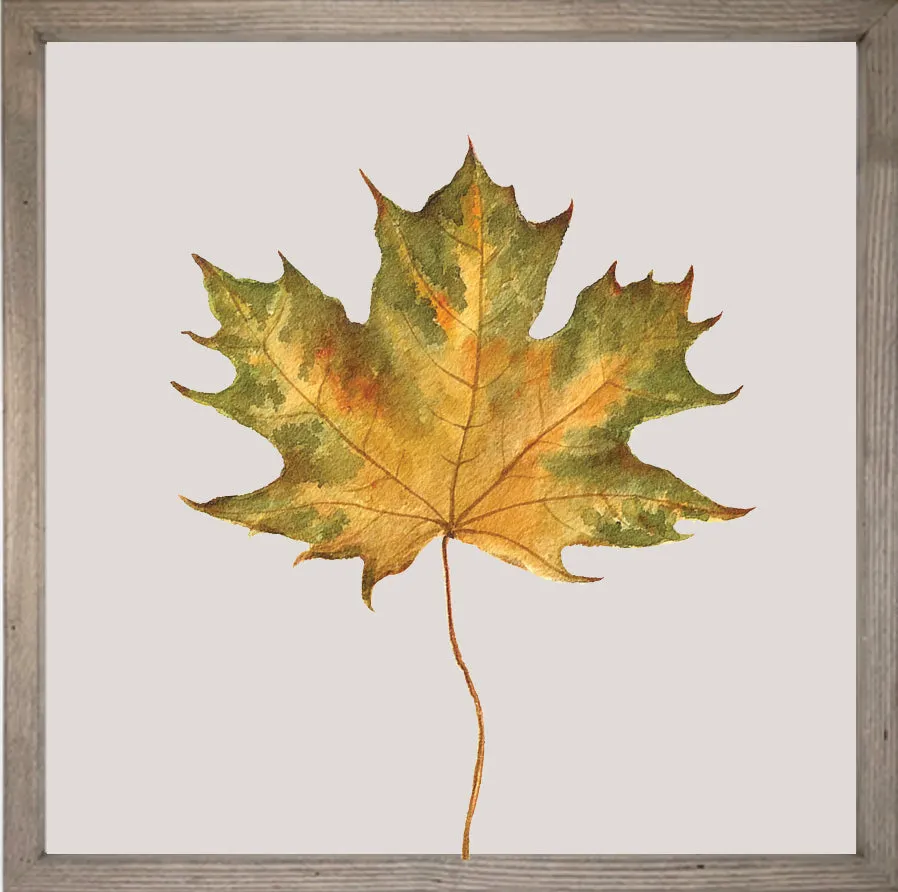 24x24 Textured Fall Leaves