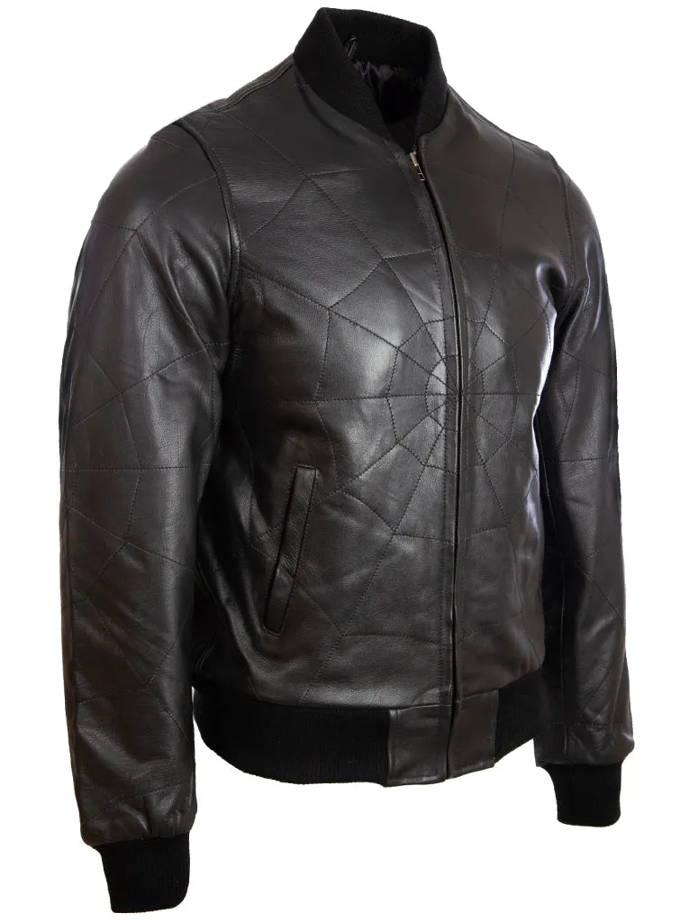 4FZ5 Men's Web Bomber Jacket - Black/Black