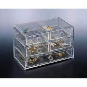 5 drawer acrylic chest