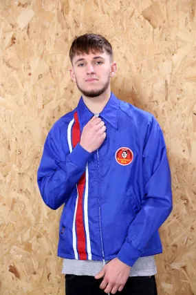 70s Blue Sam Club Coach Jacket