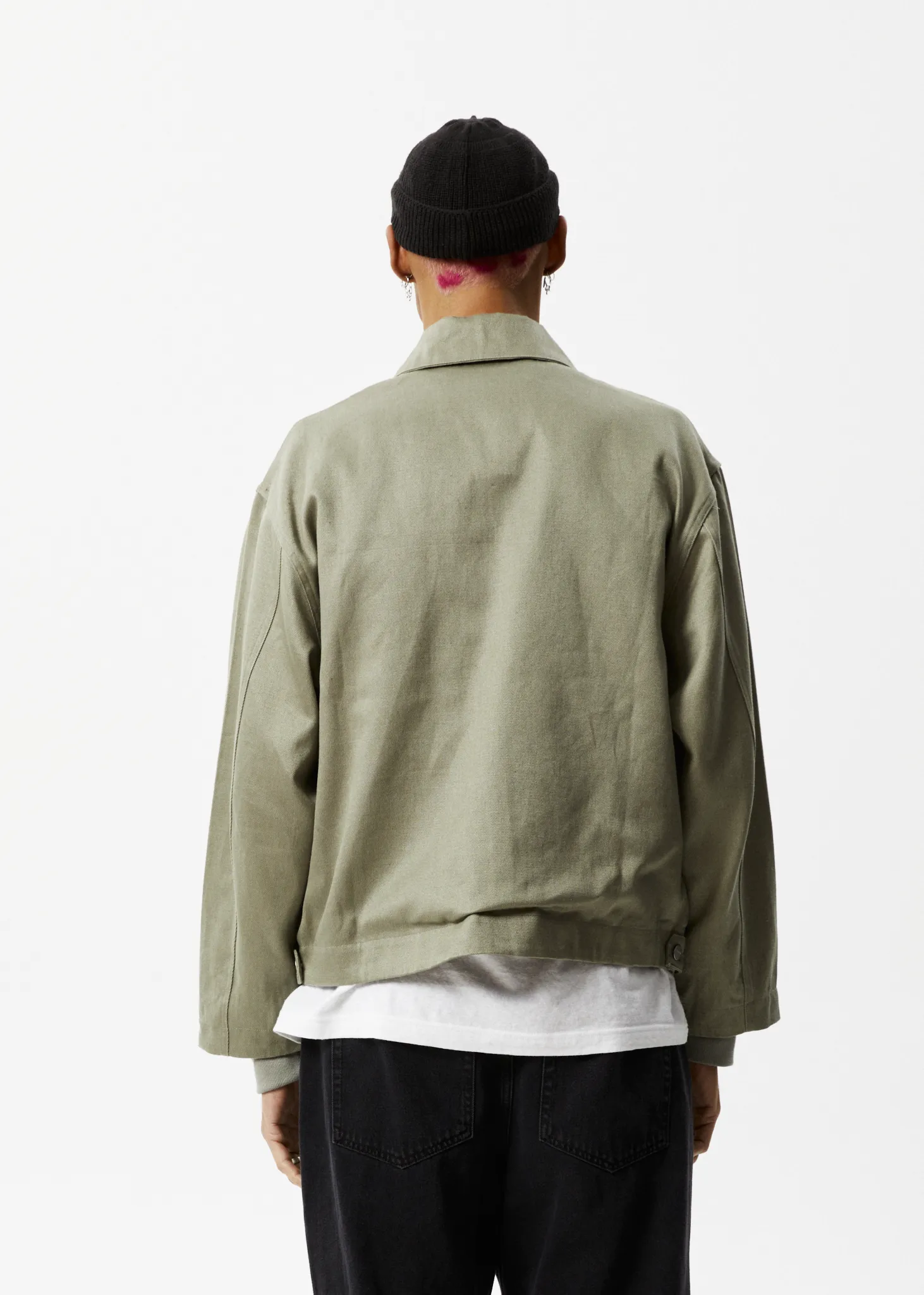 AFENDS Unisex Oracle - Carpenter Jacket - Olive