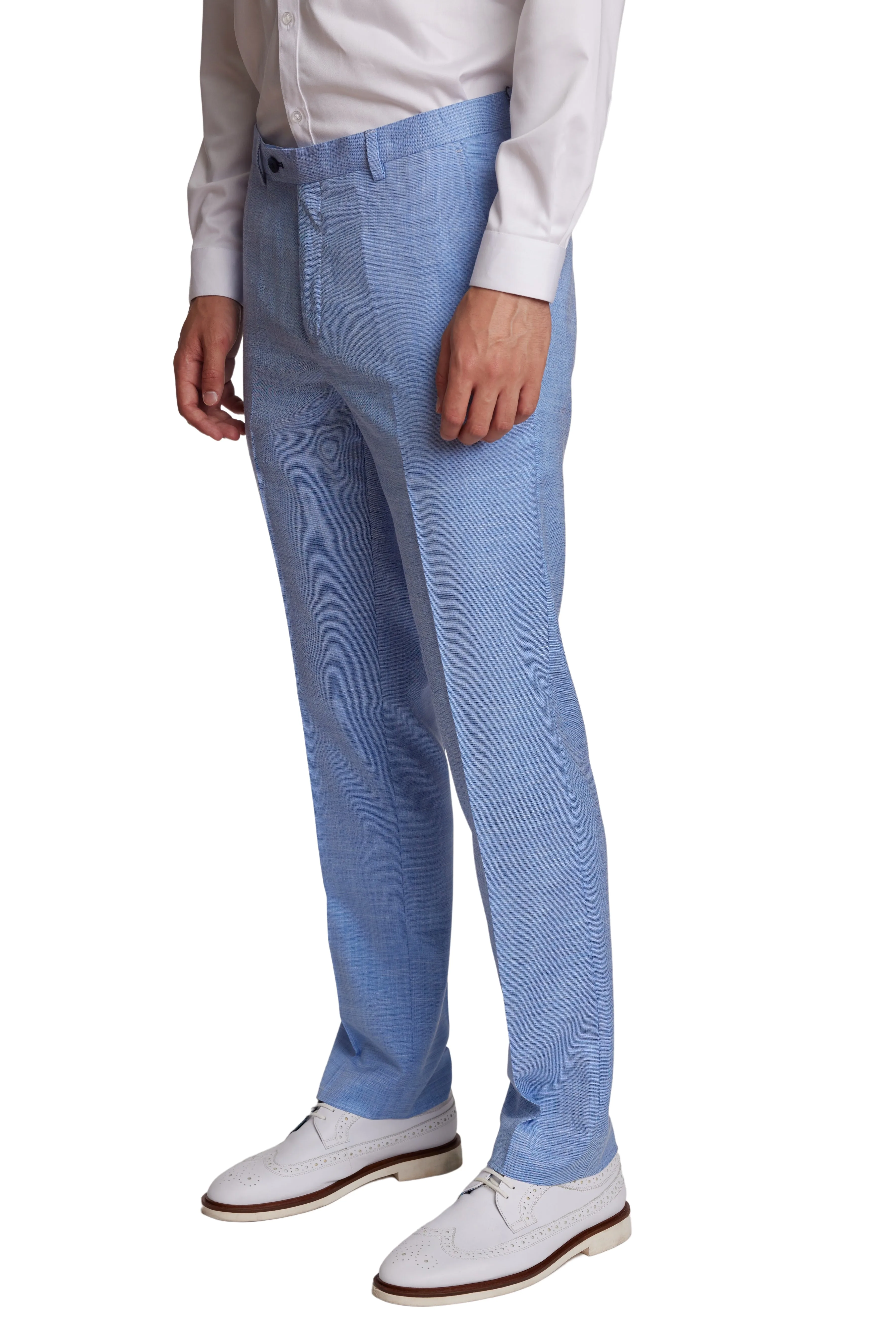 Big & Tall Downing Pants - Light Blue Shark