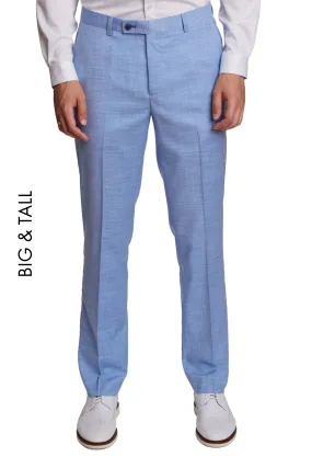 Big & Tall Downing Pants - Light Blue Shark