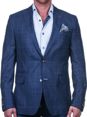 Blazer Bethoven PlaidBlue Blue