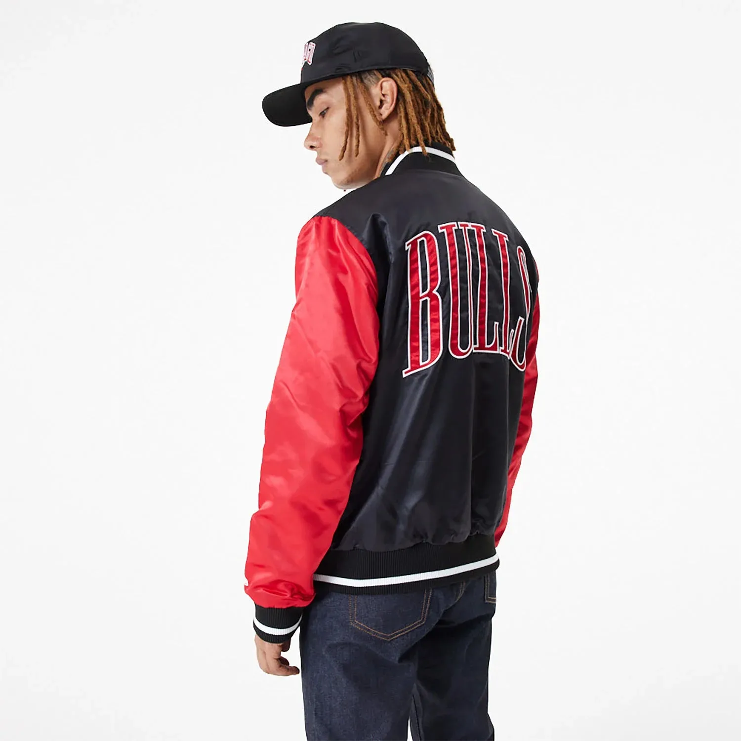 BOMBER CHICAGO BULLS NBA SATIN