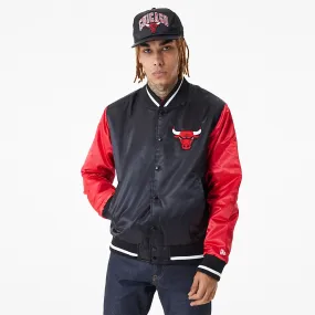 BOMBER CHICAGO BULLS NBA SATIN