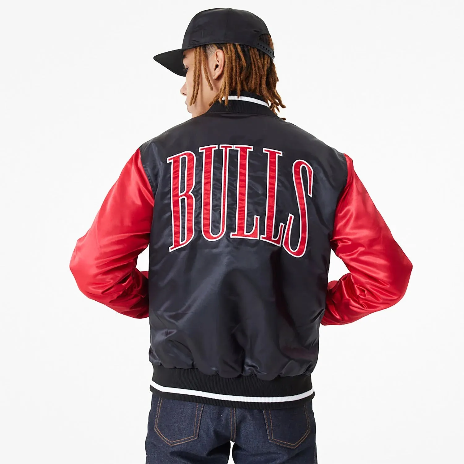 BOMBER CHICAGO BULLS NBA SATIN