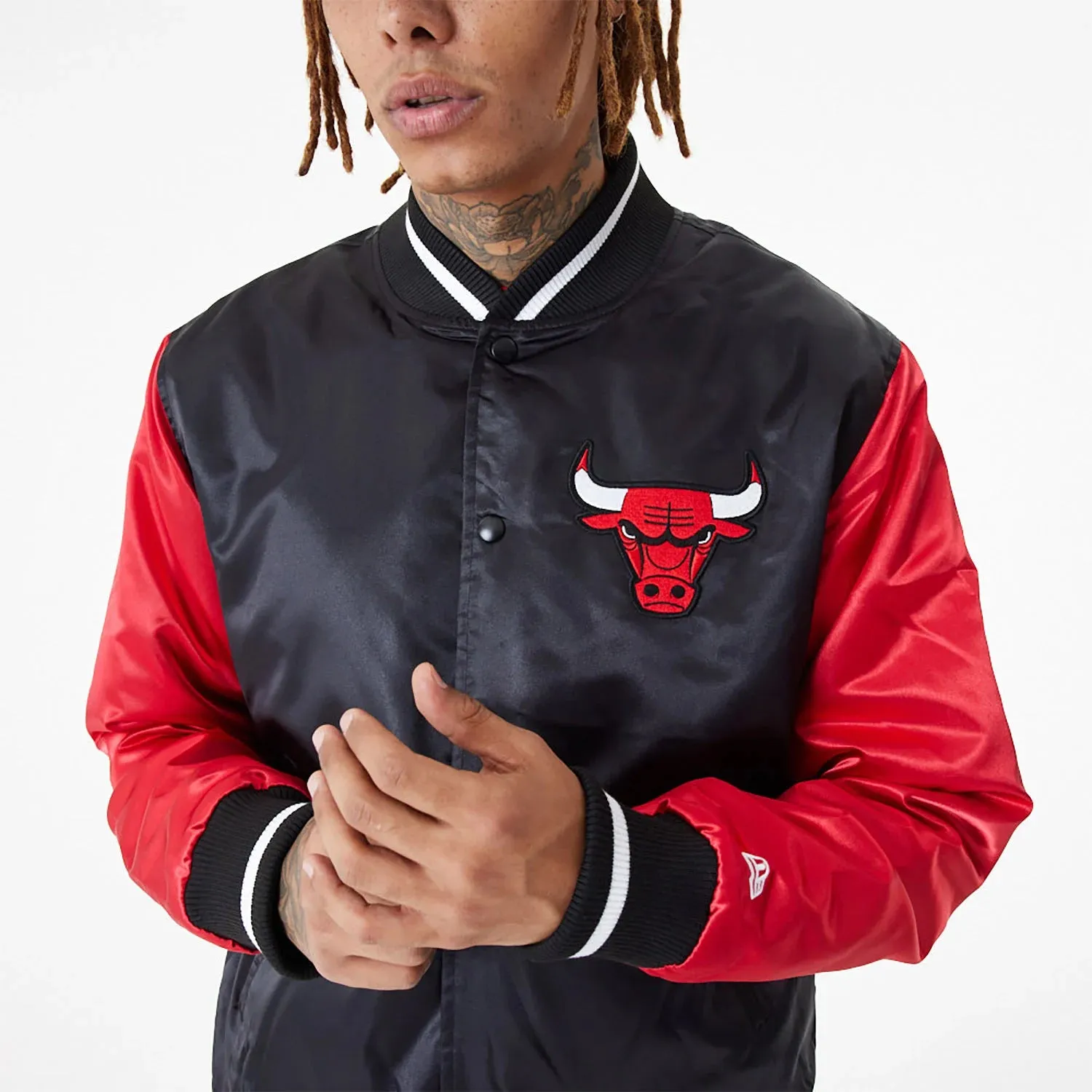 BOMBER CHICAGO BULLS NBA SATIN