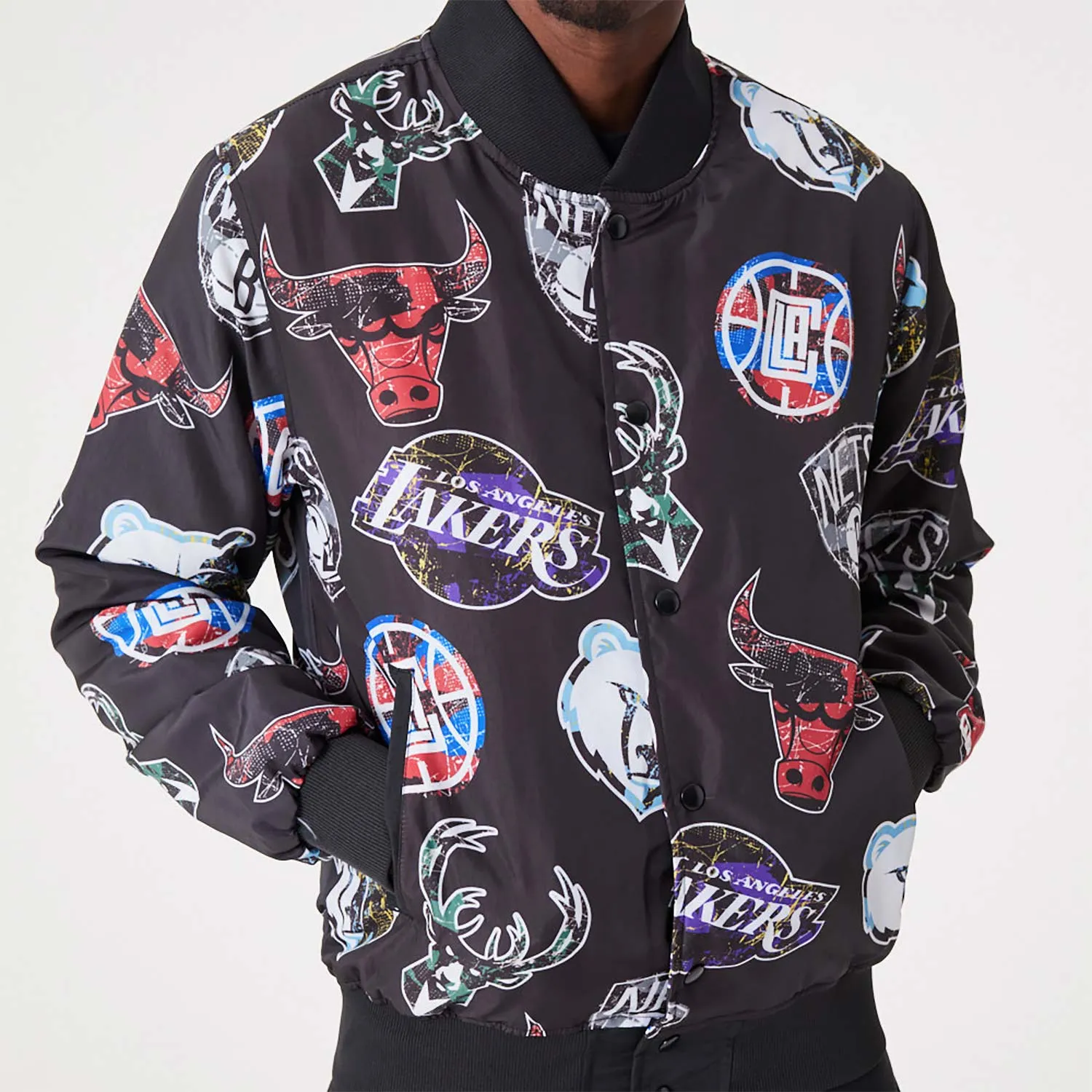 BOMBER NBA ALL OVER PRINT LOGO