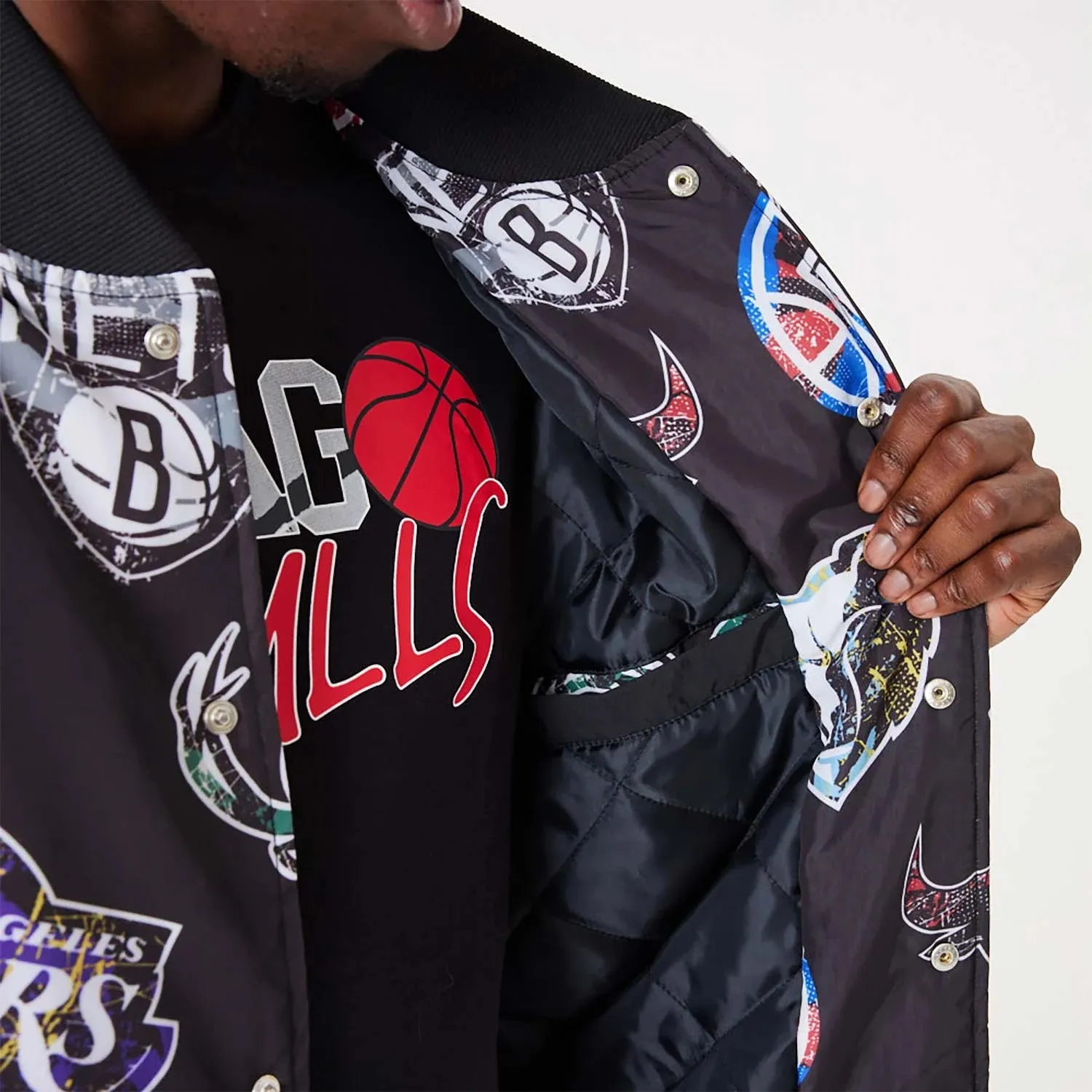 BOMBER NBA ALL OVER PRINT LOGO