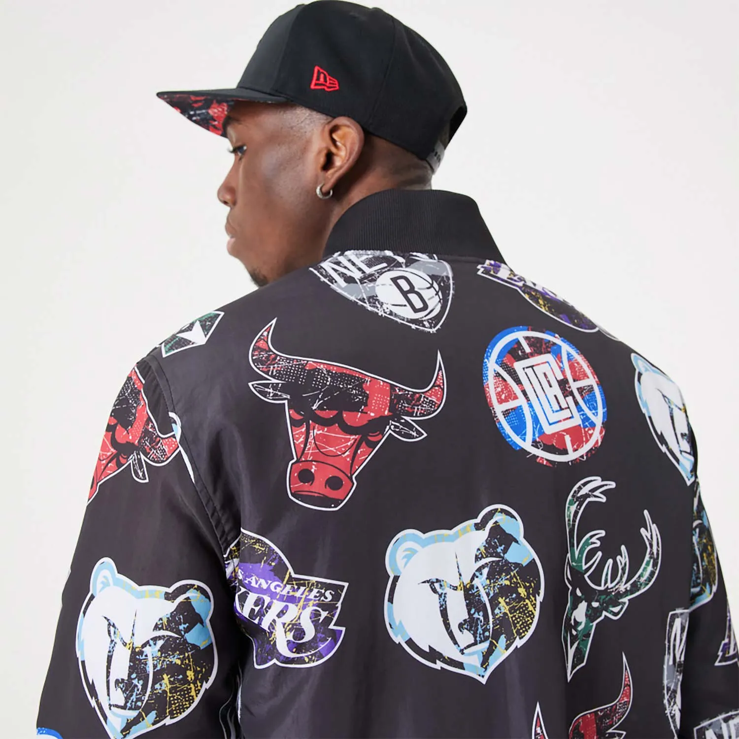 BOMBER NBA ALL OVER PRINT LOGO