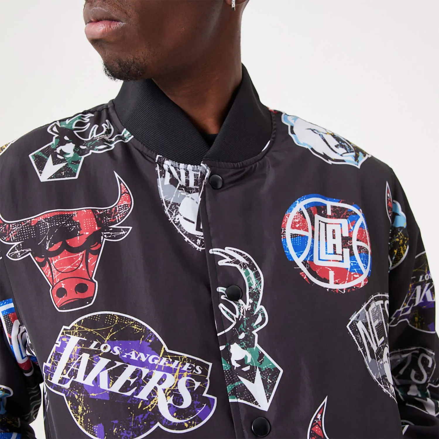 BOMBER NBA ALL OVER PRINT LOGO