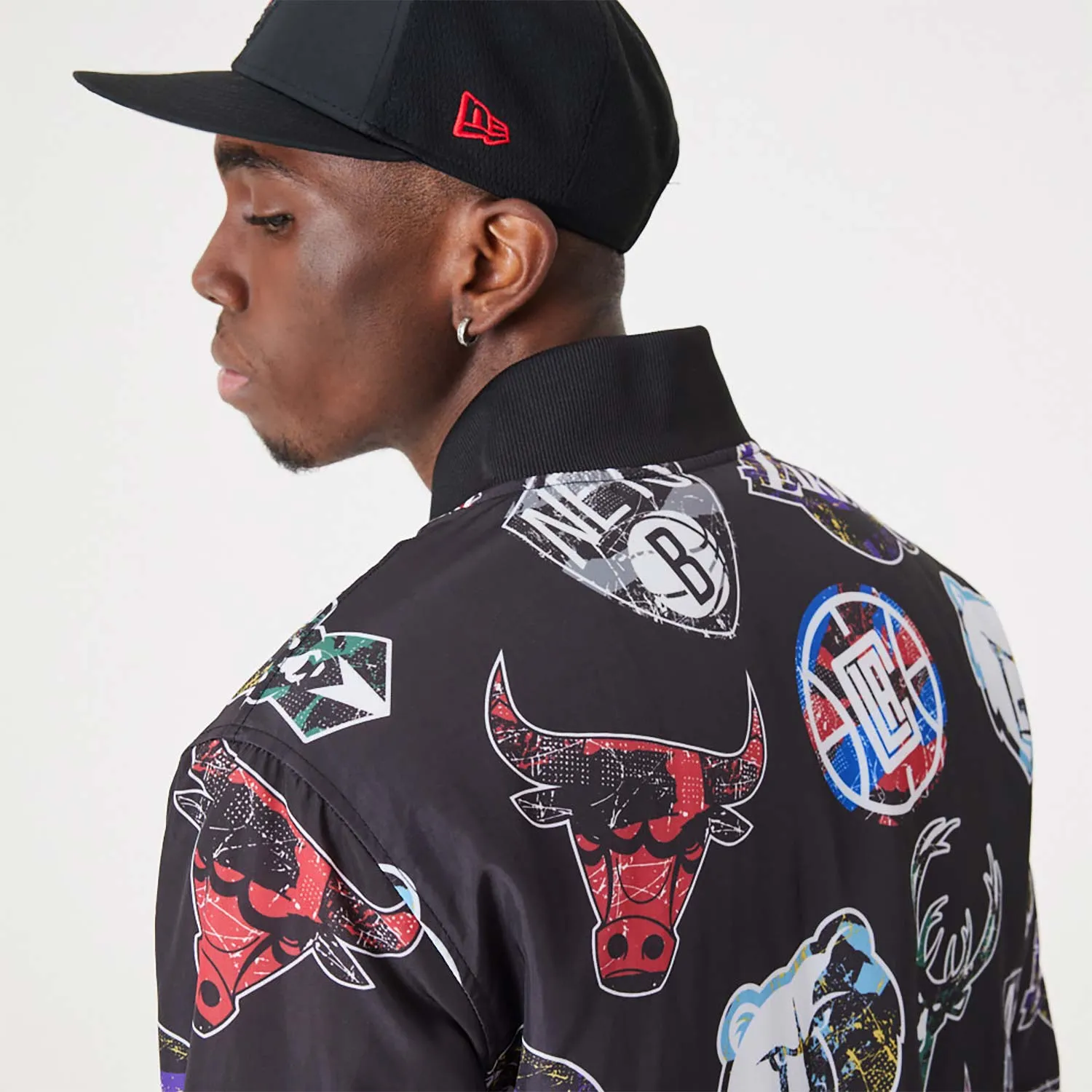 BOMBER NBA ALL OVER PRINT LOGO