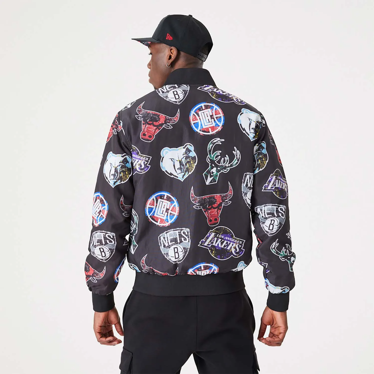 BOMBER NBA ALL OVER PRINT LOGO