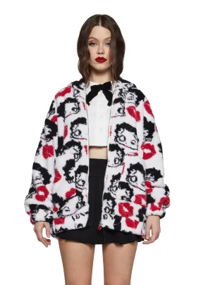 Boop-A-Licious Hooded Sherpa Jacket