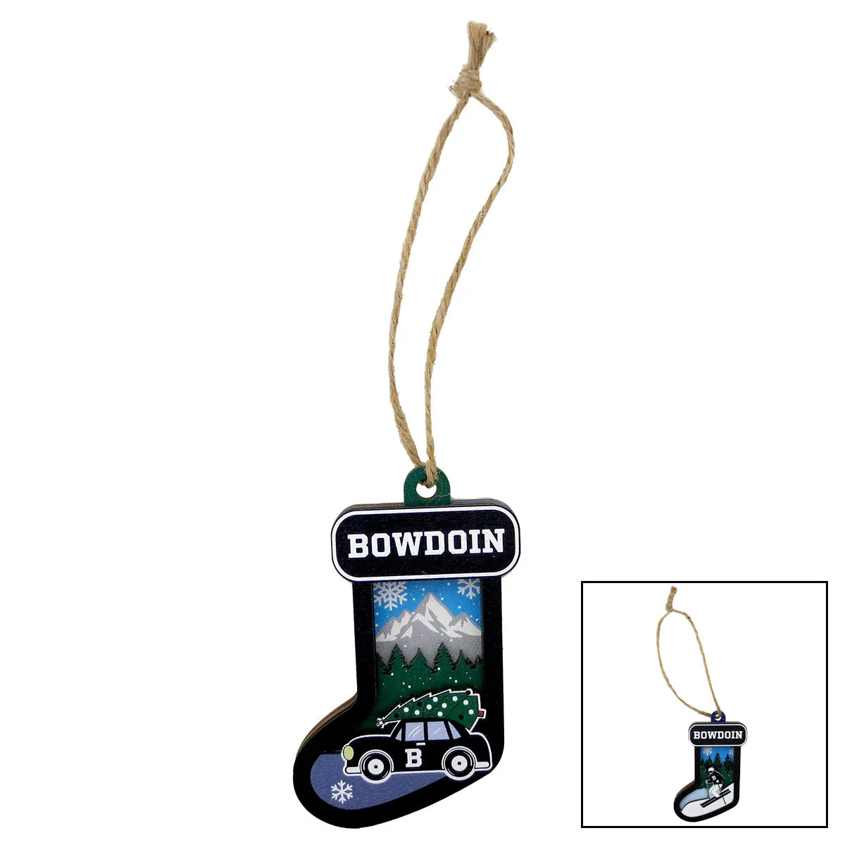 Bowdoin Stocking Ornament