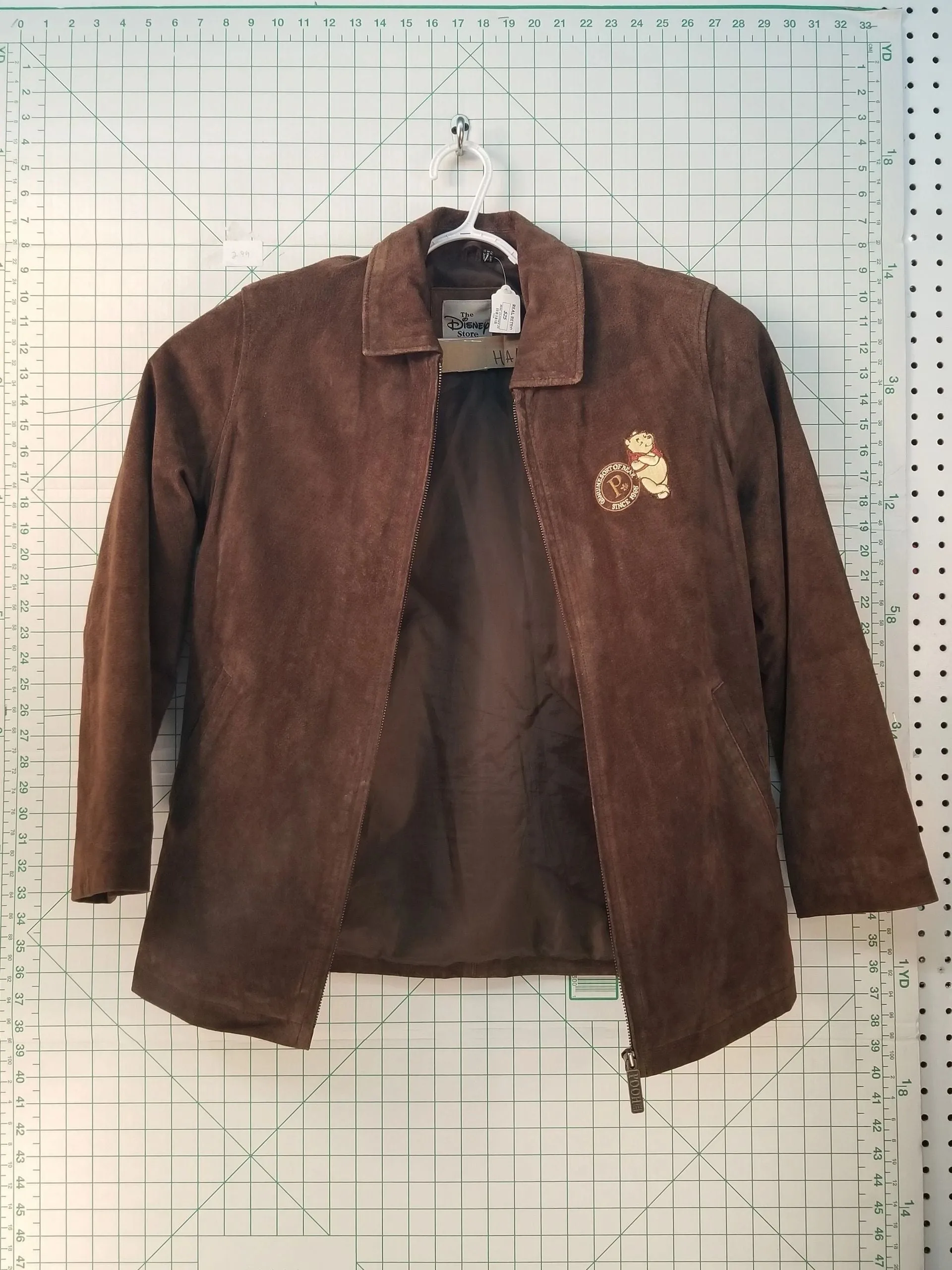 Brown Leather "Winnie the Pooh" Jacket S