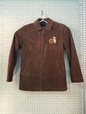 Brown Leather "Winnie the Pooh" Jacket S