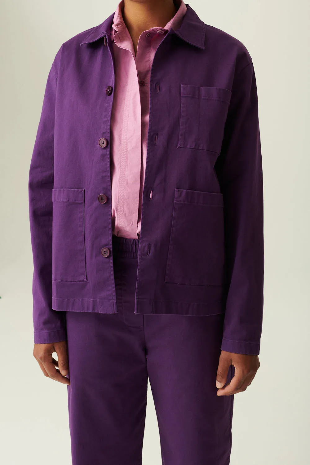 CAMERON GARMENT DYED TWILL - IMPERIAL PURPLE