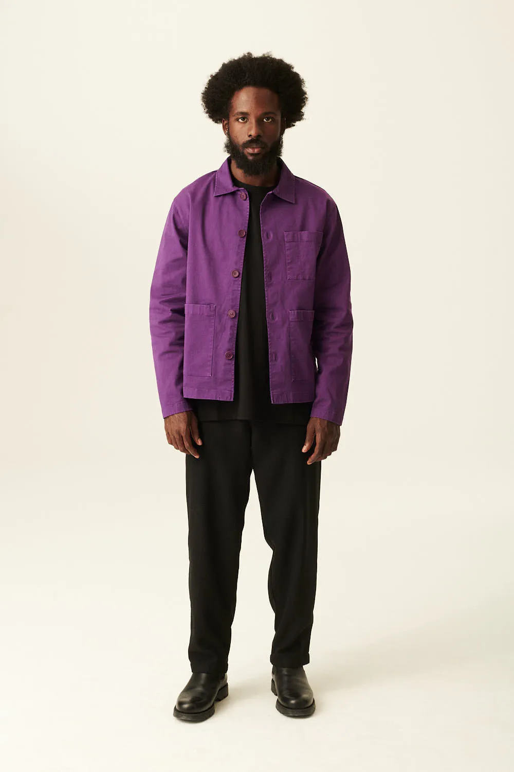 CAMERON GARMENT DYED TWILL - IMPERIAL PURPLE