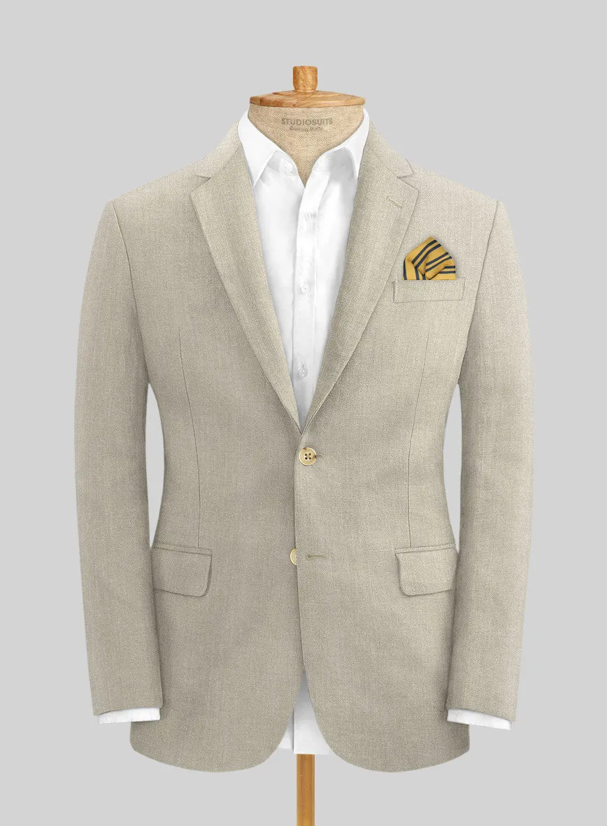 Campari Oatmeal Linen Suit