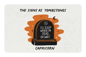 Capricorn as a Tombstone