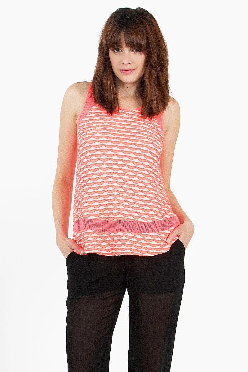 Coral Web Top