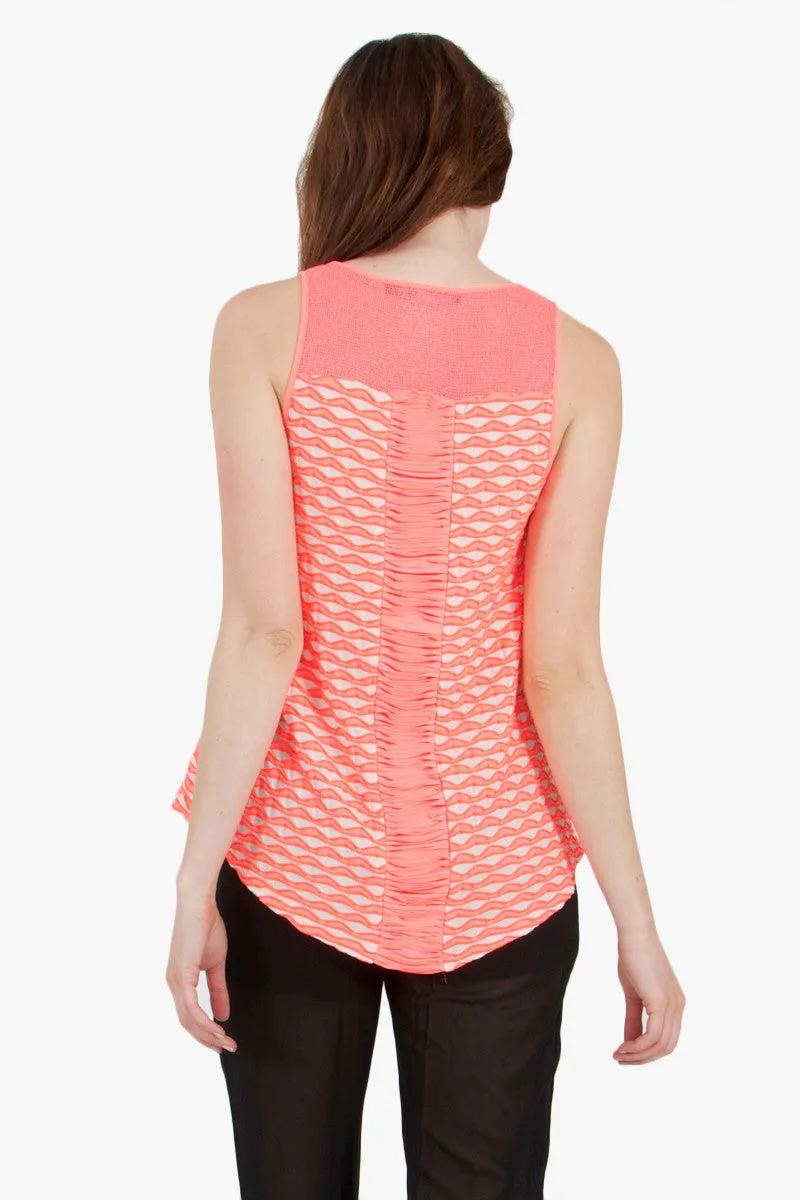 Coral Web Top