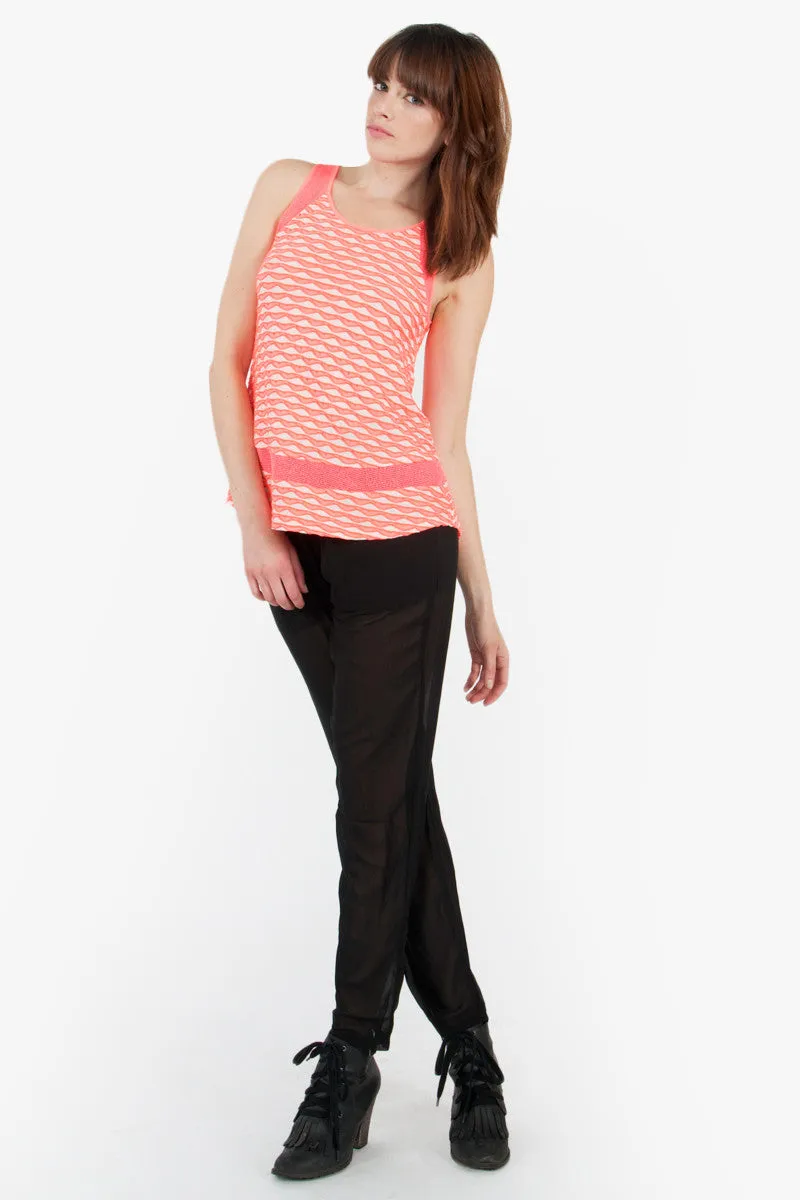 Coral Web Top