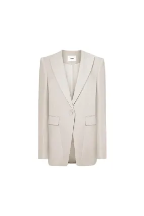 Crescent Straight Long Sleeved Polycotton Blazer