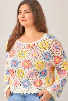 Crochet Knit Top