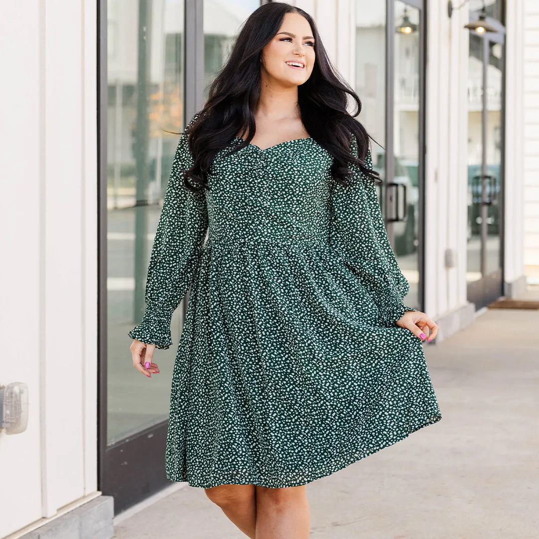 Dancing With Our Hands Tied Dress, Hunter Green