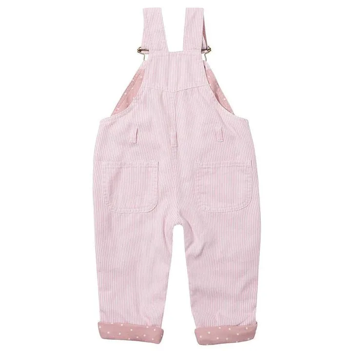 Dotty Dungarees Pink Stripe Overall Dungarees