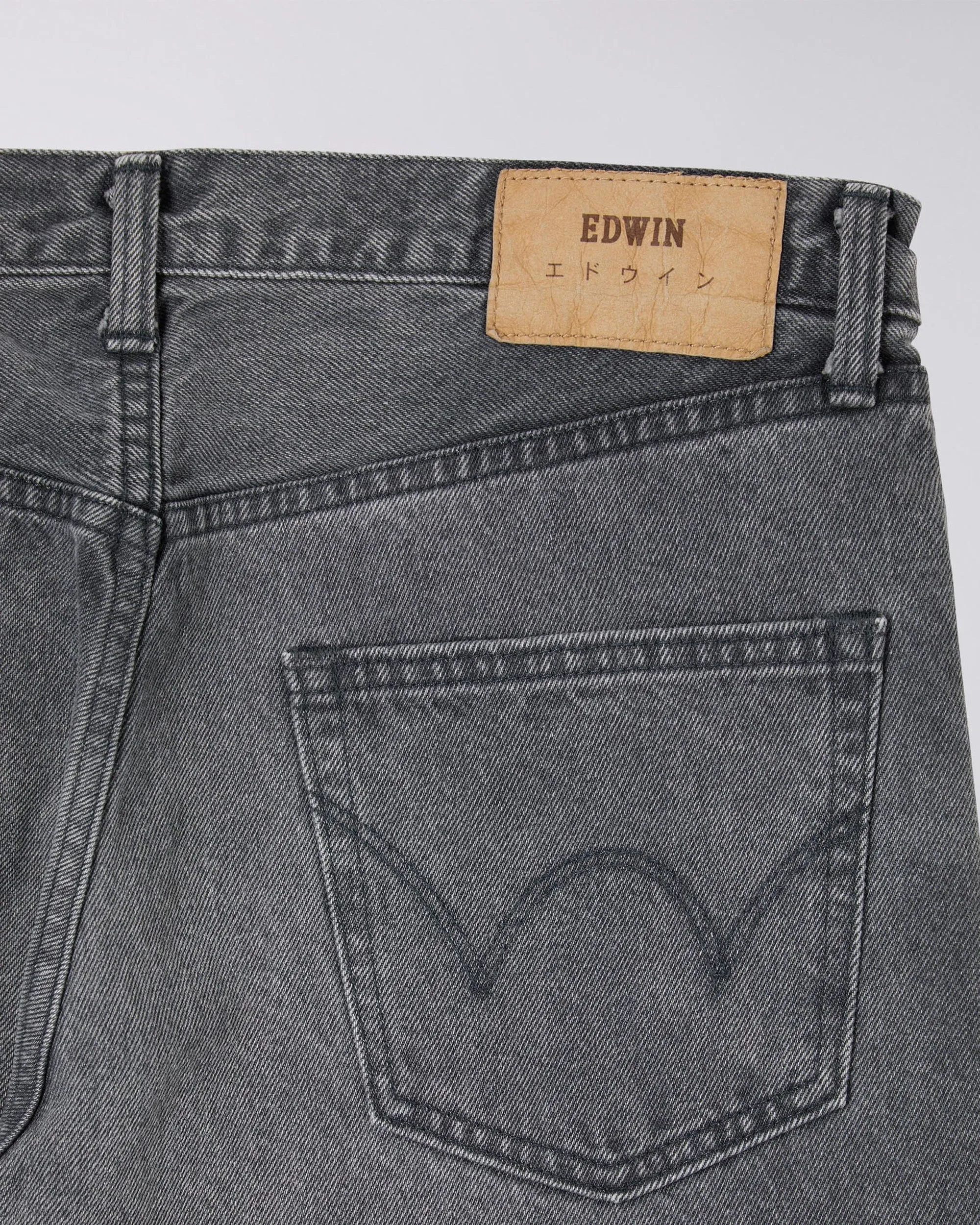 Edwin Made In Japan Regular Tapered Mens Jeans - 13oz Kaihara Right Hand Denim / Grey Used