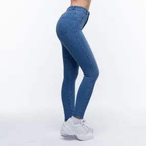 Embrace High Waisted Jeans - Light Blue