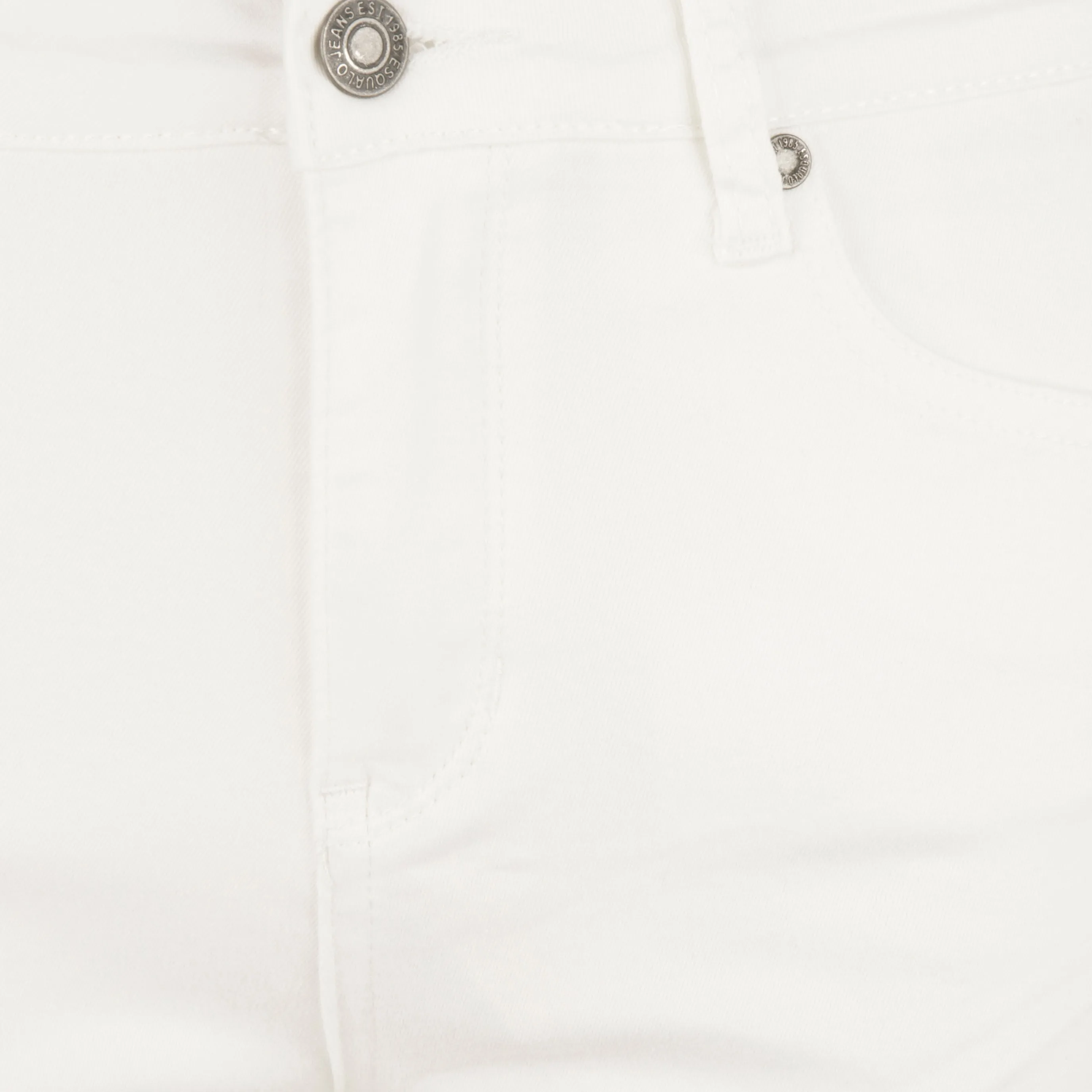 Esqualo - White High Waisted Jeans