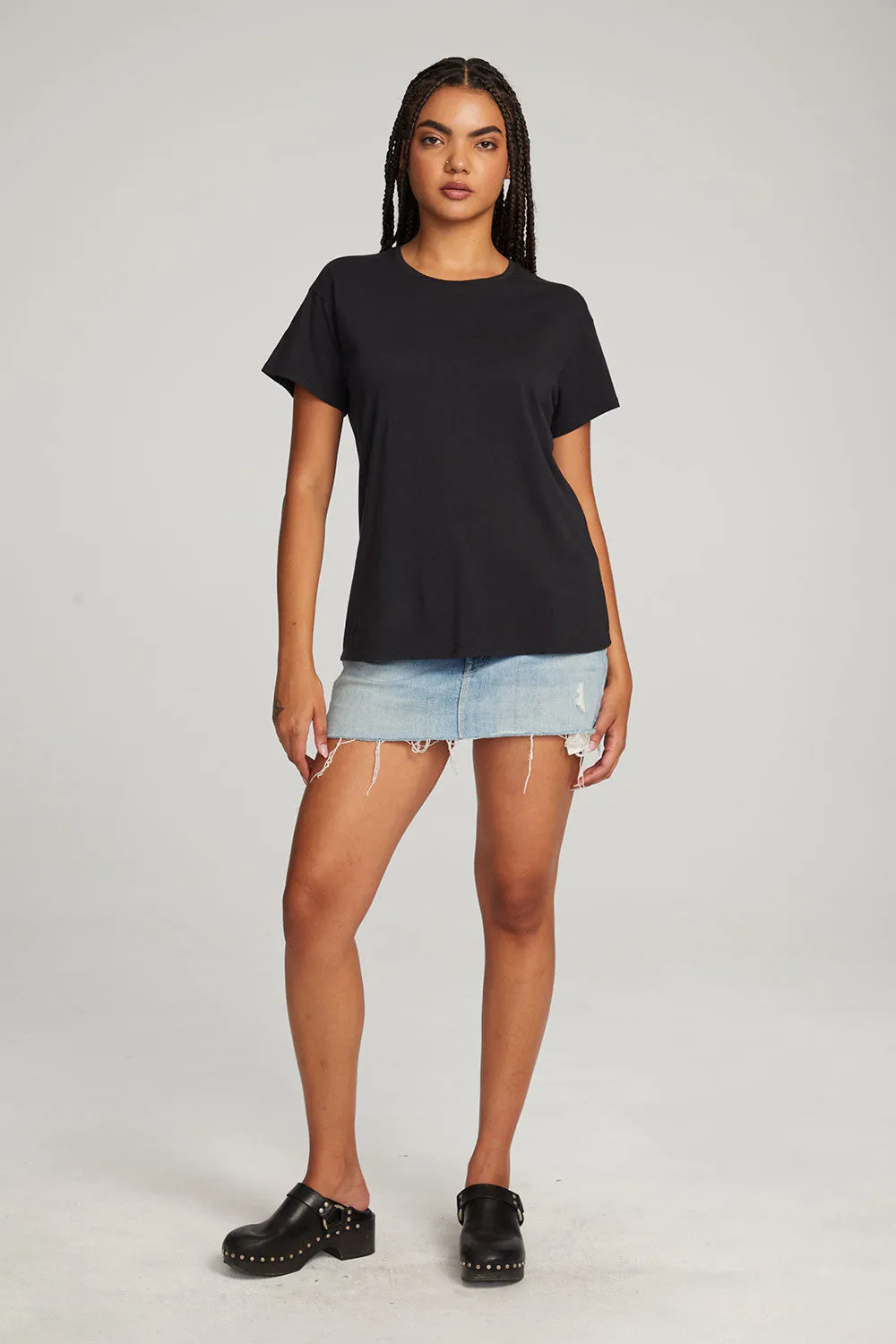 Everyday Essential Black Crew Neck Tee