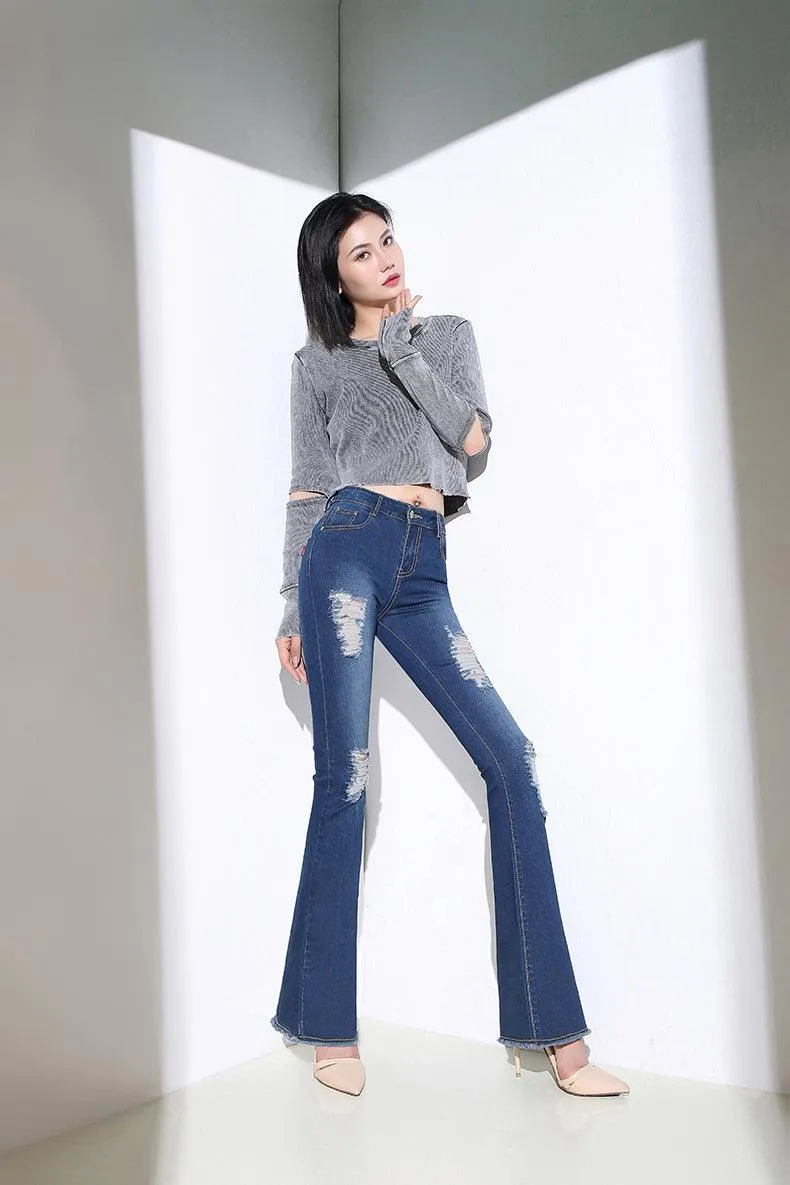 FLARED LEG JEANS