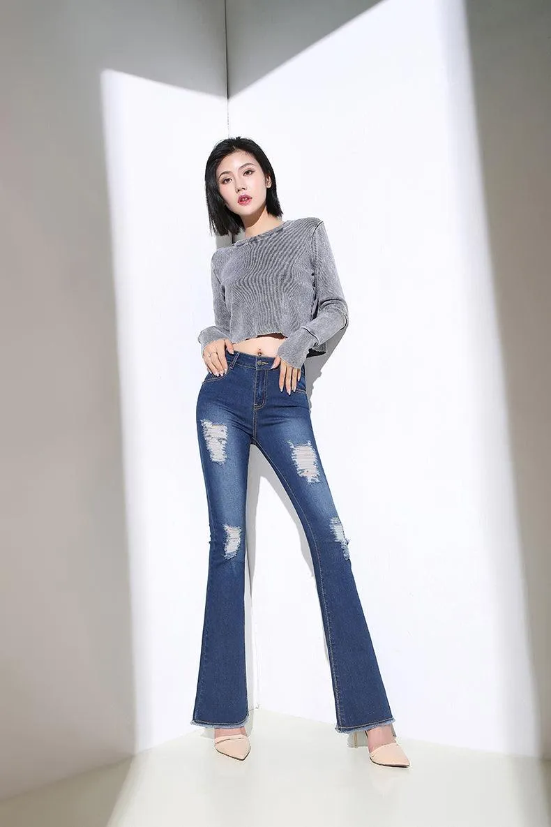 FLARED LEG JEANS