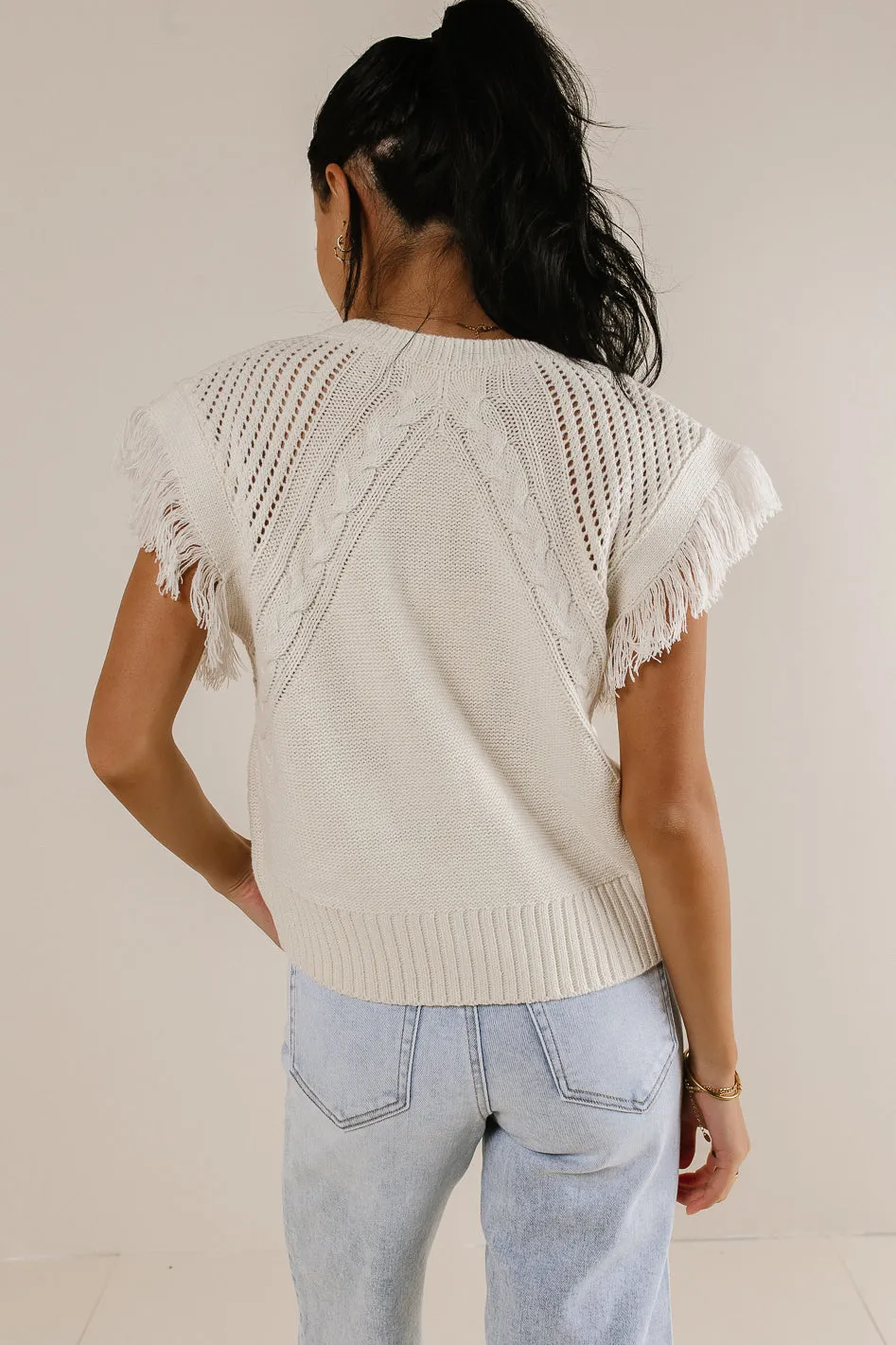 Fringe Detail Sweater Top - FINAL SALE