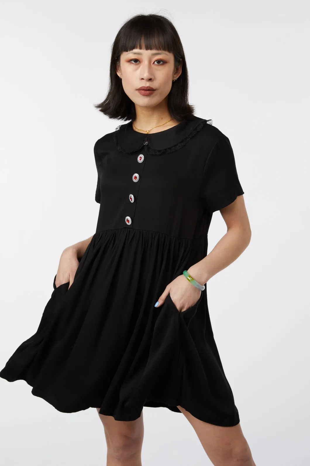 Gem Goth Babydoll Dress