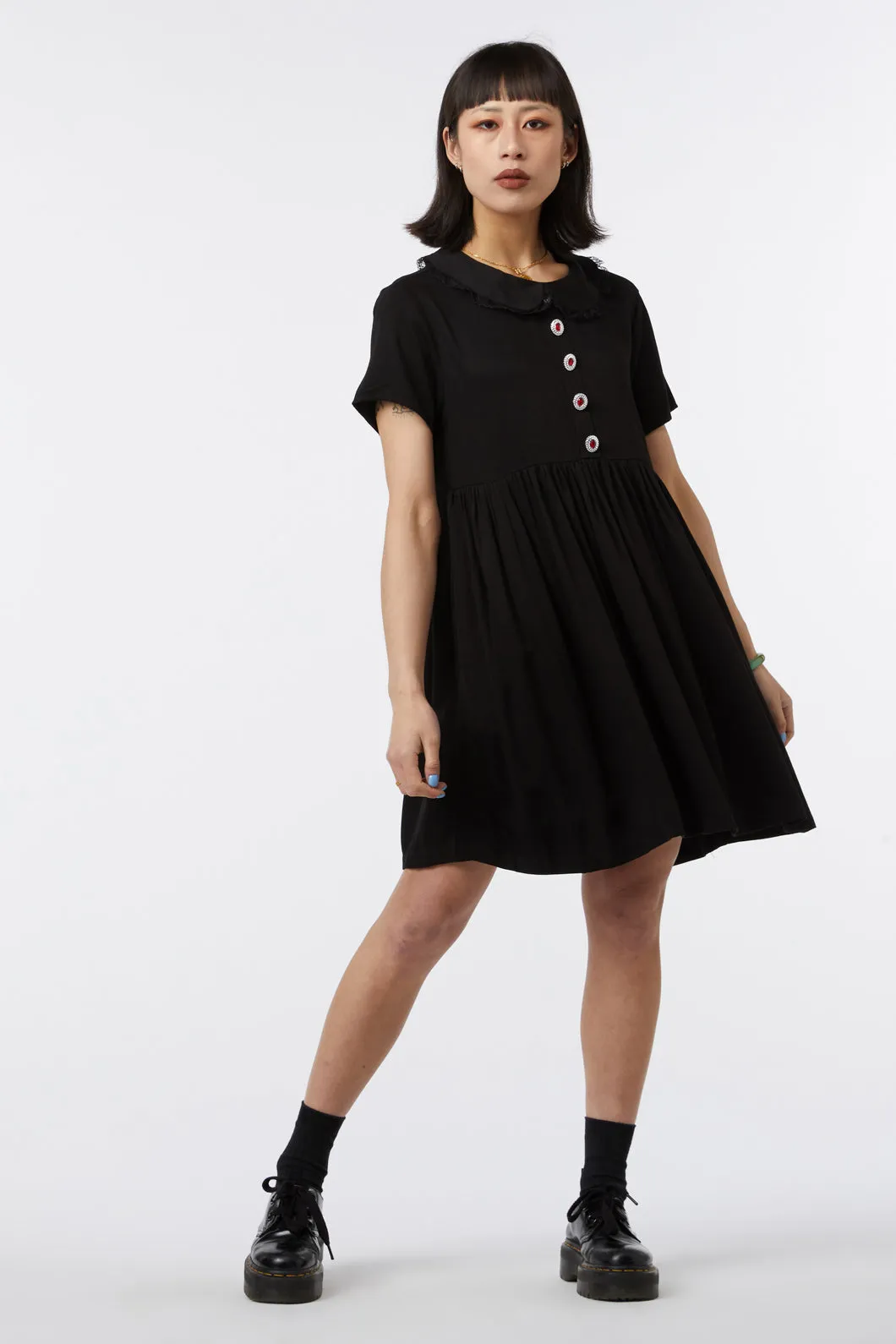 Gem Goth Babydoll Dress