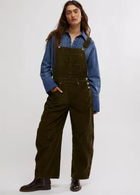 Good Luck Cord Overall - Fir Green