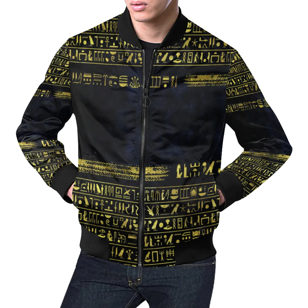 HIEROGLYPH DELUXE All Over Print Bomber Jacket