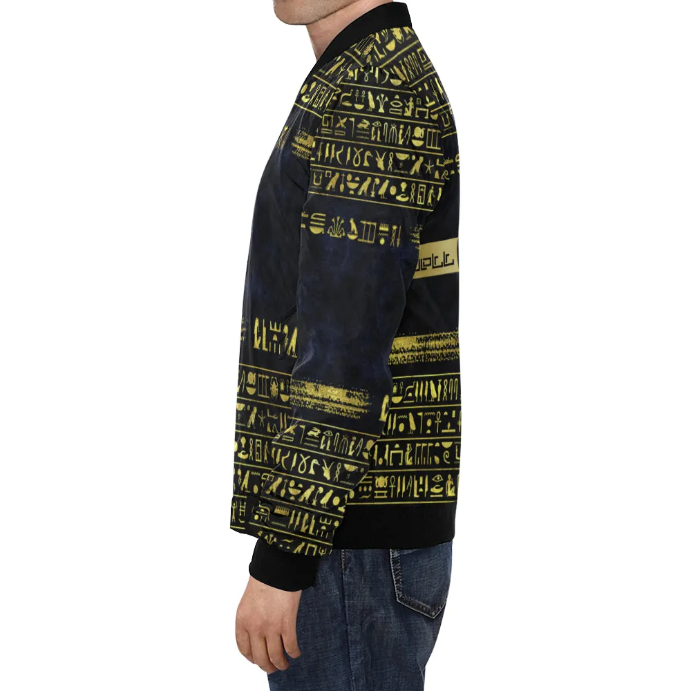 HIEROGLYPH DELUXE All Over Print Bomber Jacket