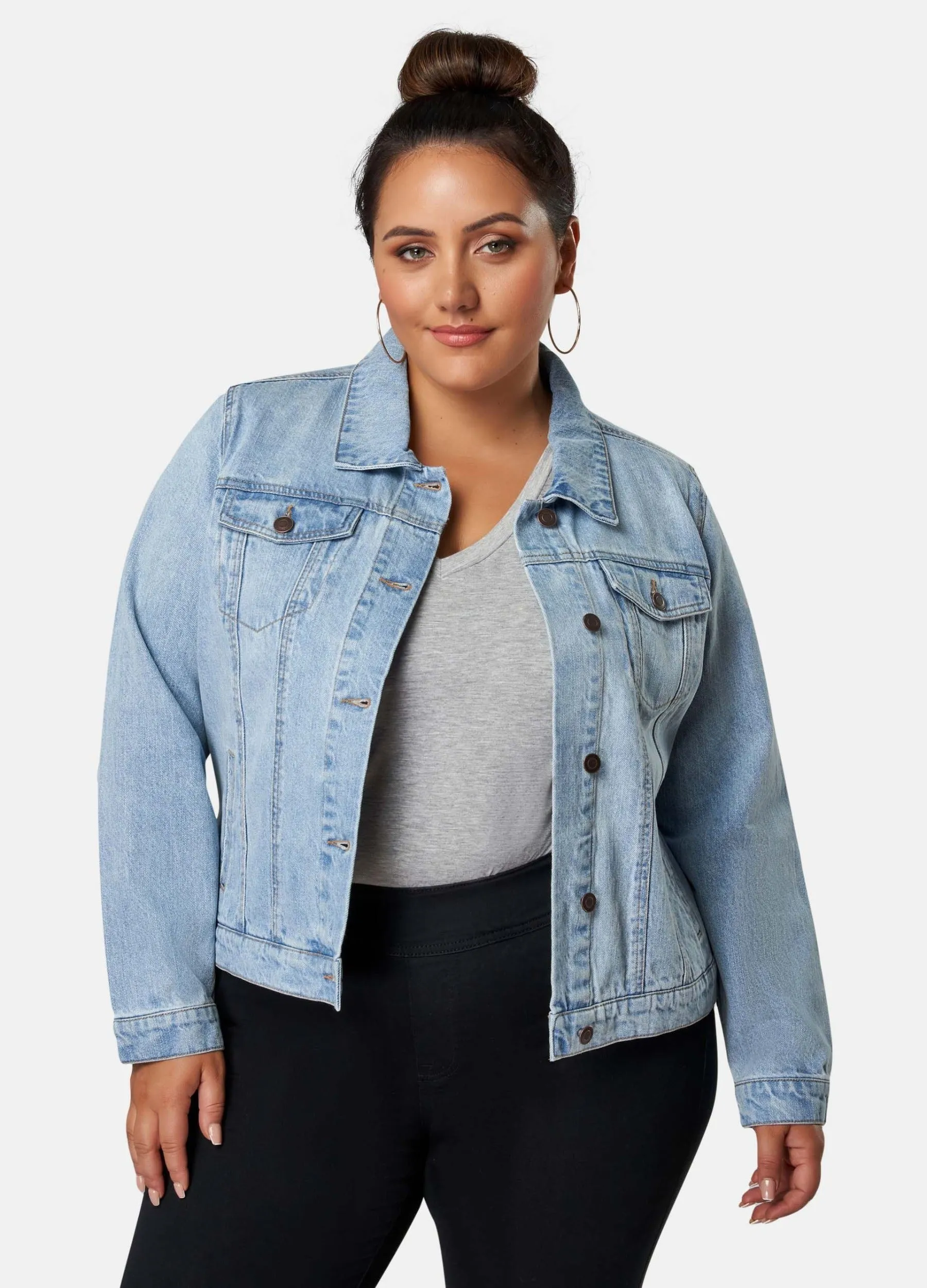 Indigo Tonic - Long Sleeve Alicia Denim Jacket - Blue Wash