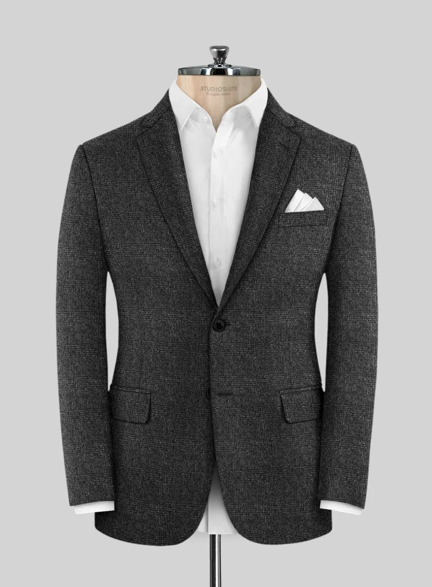 Italian Afaola Charcoal Wool Jacket