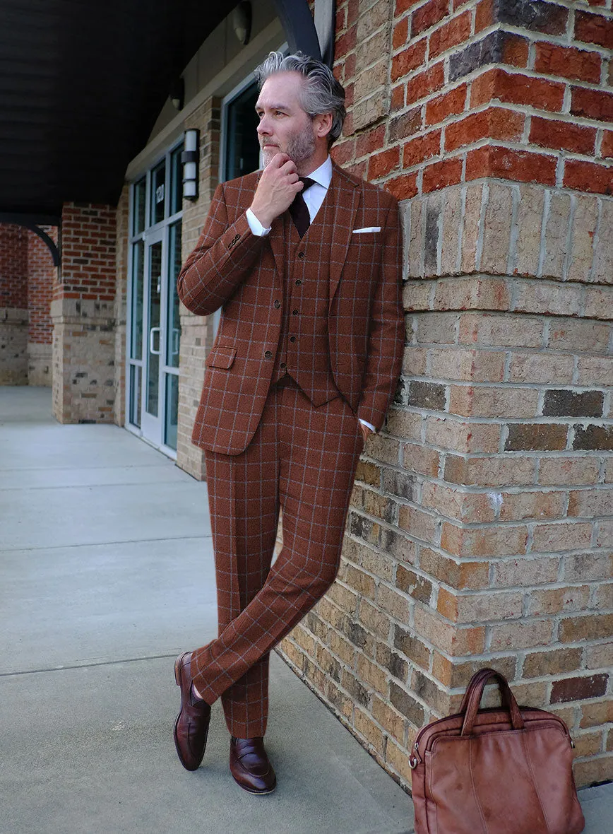 Italian Alonxi Checks Tweed Suit