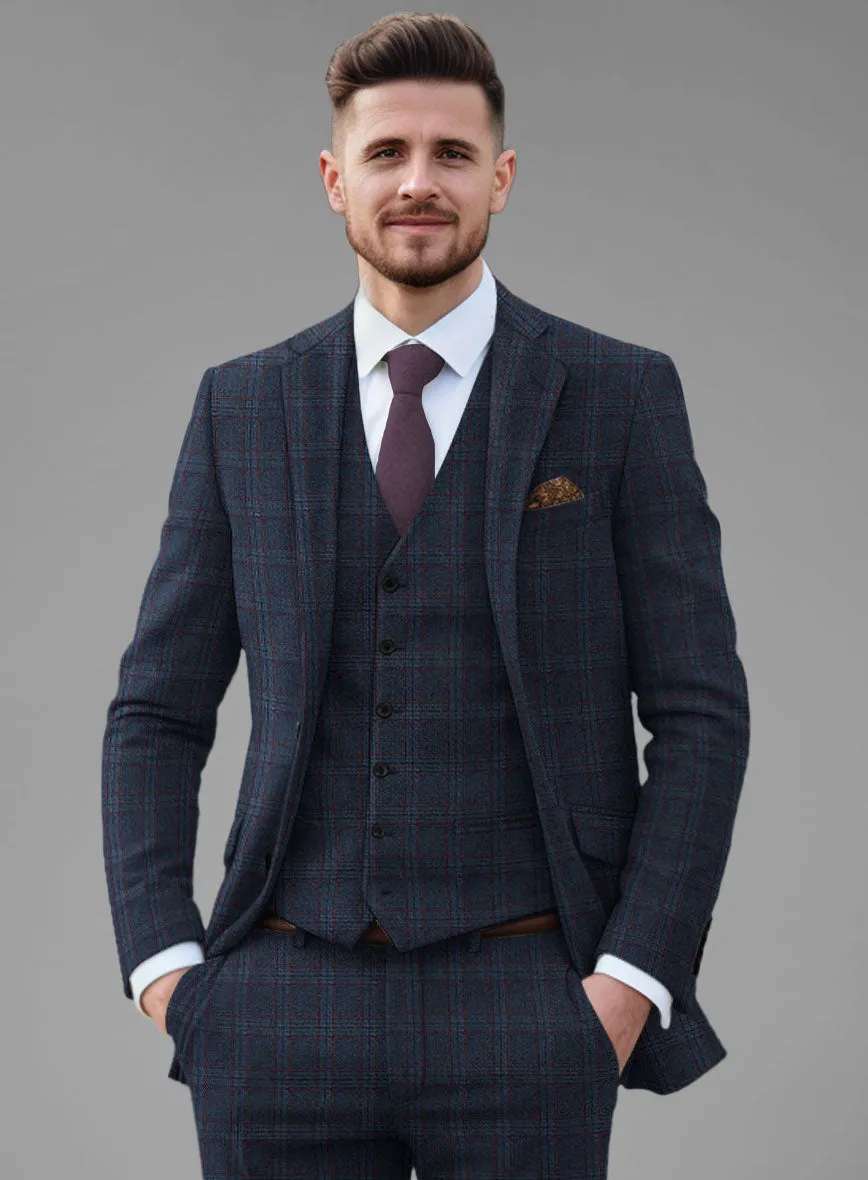 Italian Atessia Check Tweed Suit