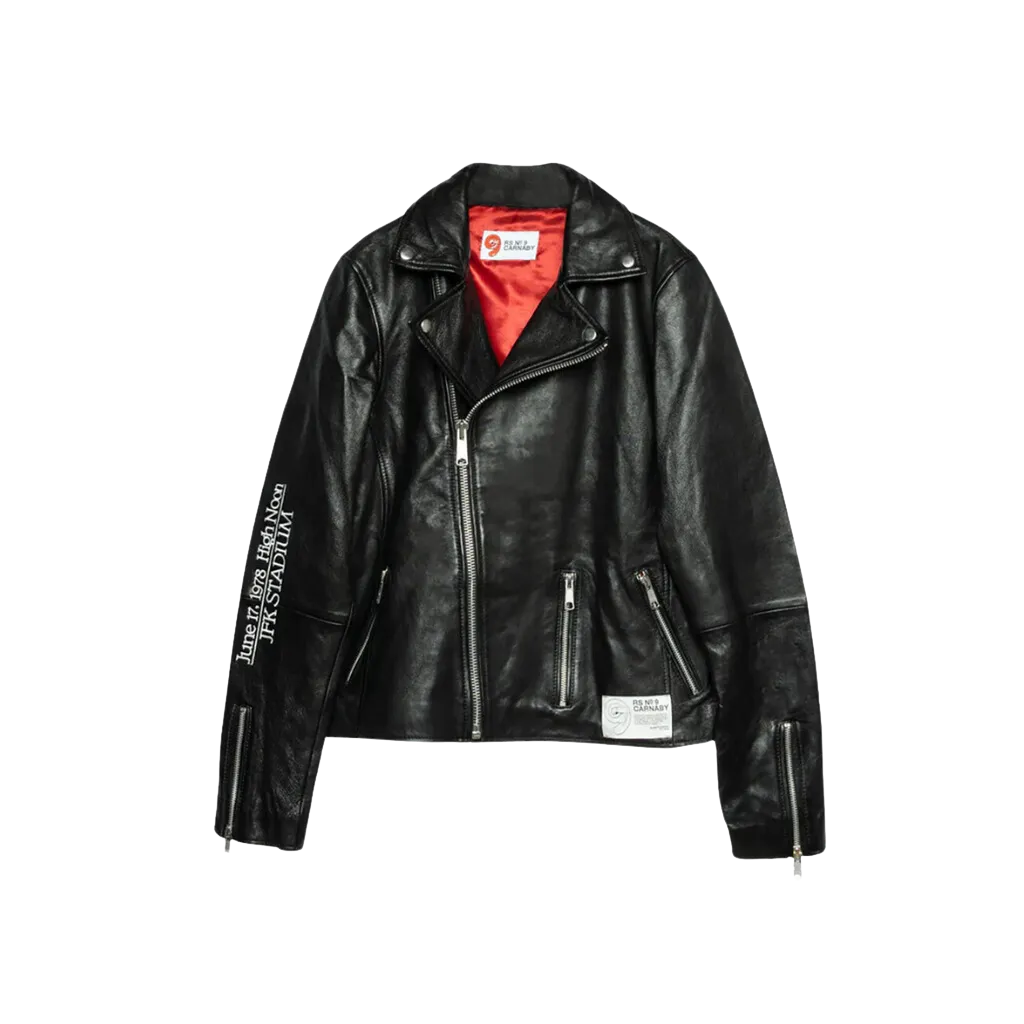 JFK Stadium Rolling Stones Leather Jacket